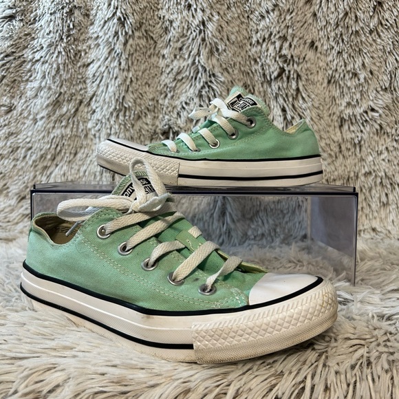 Converse Chuck Taylor All Star Unisex Mint Green‎ Low Top Sneakers M/4 W/6 - Picture 1 of 10